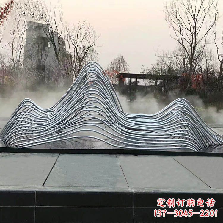 金华专业定制不锈钢假山雕塑