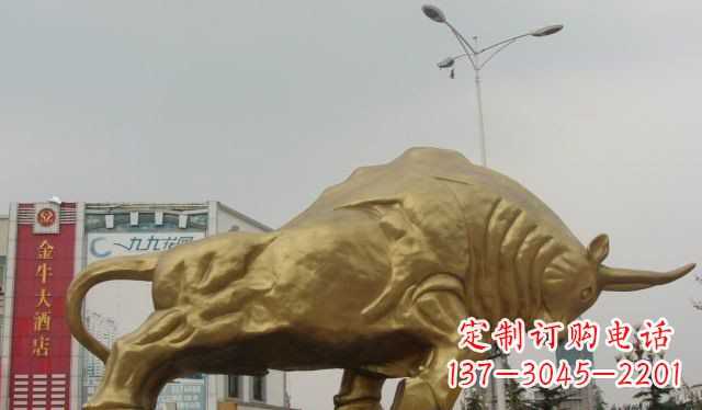金华拓荒牛铜雕塑-充满历史气息的精美雕塑