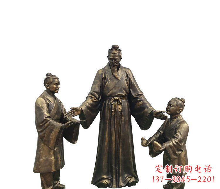 金华精美铜雕孔融雕塑,温柔释放你的情怀
