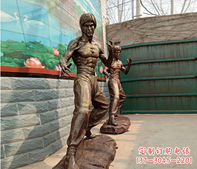 金华专业定制李小龙铜雕小品
