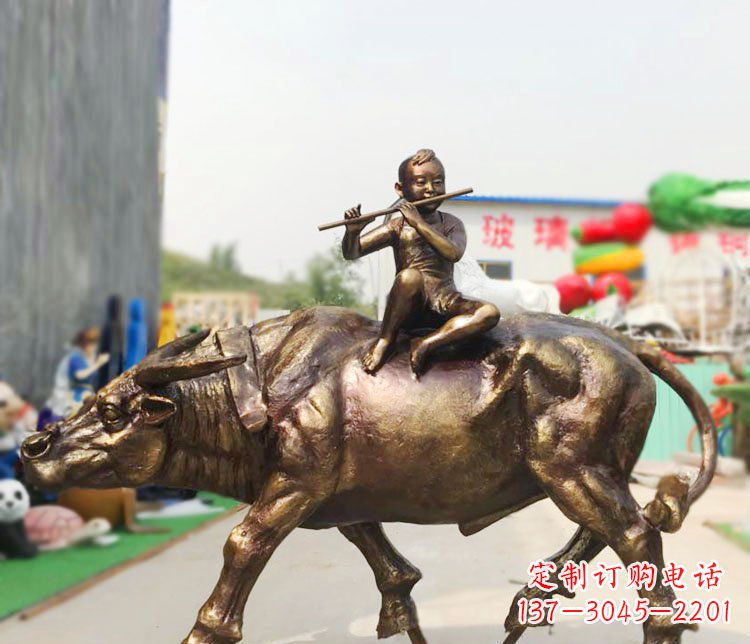 金华牧童铜雕:唤醒温暖的旅程
