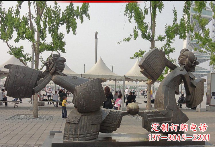 金华广场铜雕跳舞美女人物雕塑