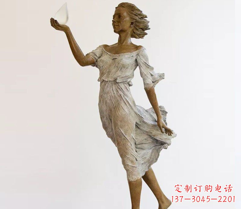 金华精美铜质西方美女雕塑