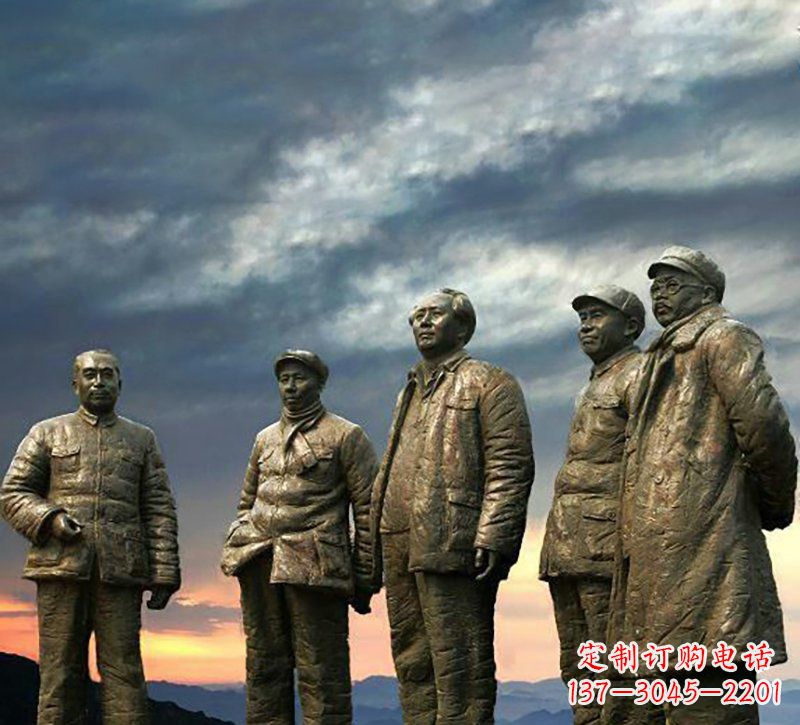 金华广场五大伟人铜雕