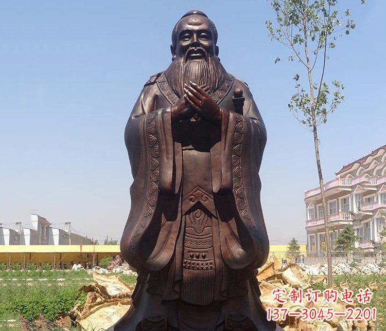 金华精美的纪念孔子雕像,珍藏中华文化精髓