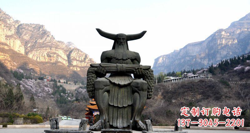 金华中领雕塑炎帝景观铜雕