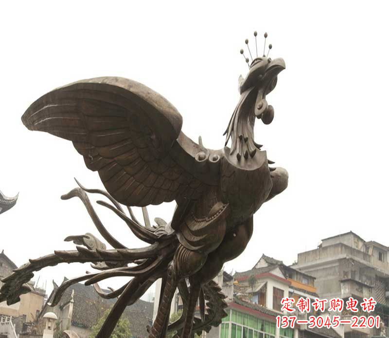 金华世界级凤凰景观铜雕