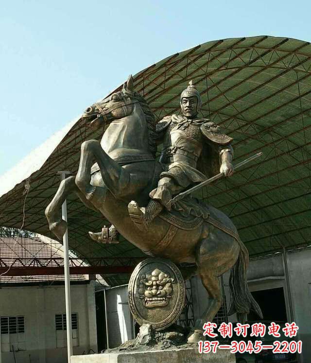 金华广场赵云赵子龙人物铜雕