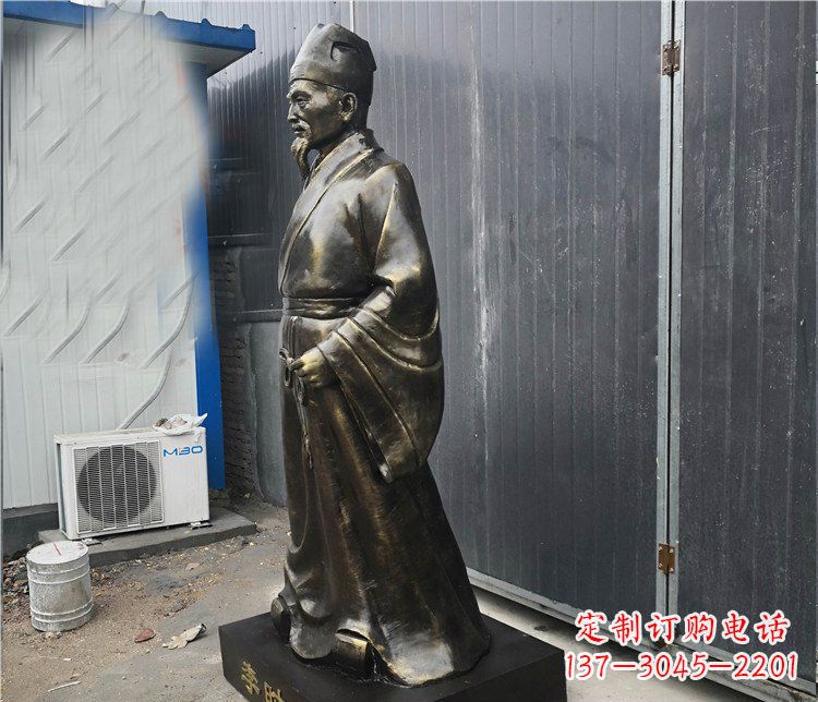 金华铸铜李时珍医学家雕塑,致敬伟大的医学先驱