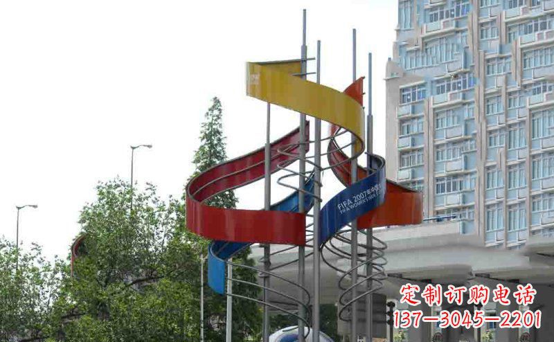金华中领雕塑:不锈钢足球雕塑