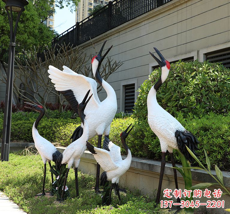 金华精致仿真的仙鹤雕塑