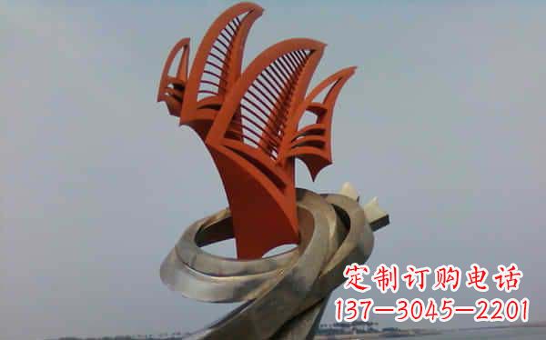 金华定制不锈钢帆船雕塑