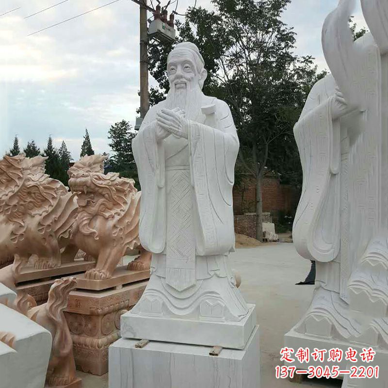 金华海外的孔子雕像——展示中国文化的象征