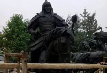 金华浪漫古将骑马铜雕，让您感受古代将军的风采！