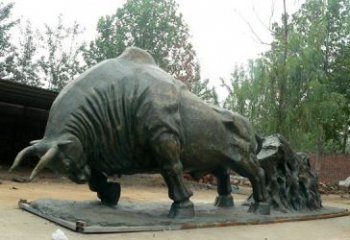 金华新中国拓荒牛铜雕，传承中国传统文化
