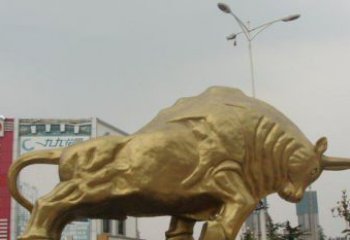 金华拓荒牛铜雕塑-充满历史气息的精美雕塑