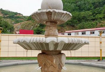 金华中领雕塑海螺石雕喷泉精致装点室外空间