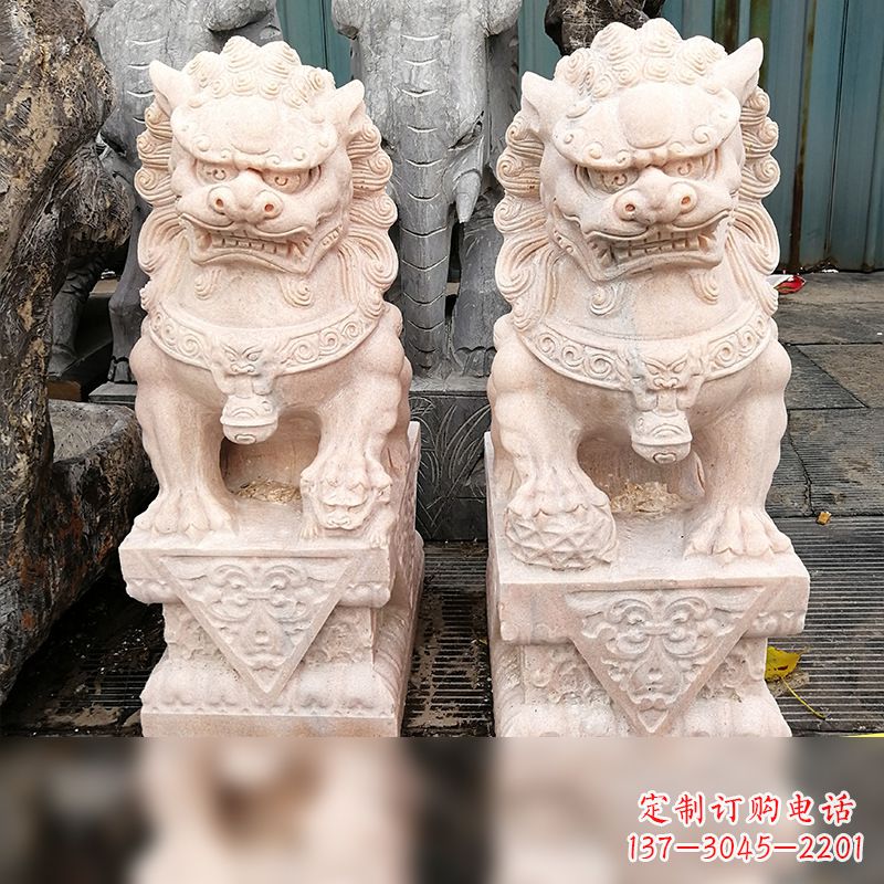 金华汉白玉北京狮子雕塑