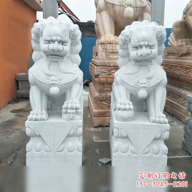 金华汉白玉北京小狮子