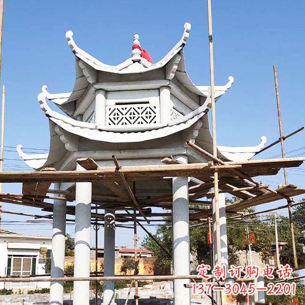 金华汉白玉大理石凉亭