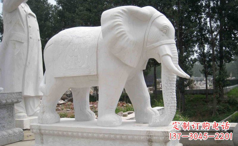 金华汉白玉大象雕塑