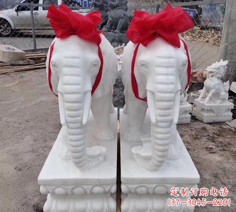金华汉白玉大象石雕