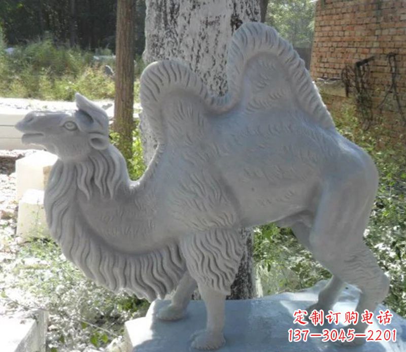 金华汉白玉骆驼雕，融入古朴奢华