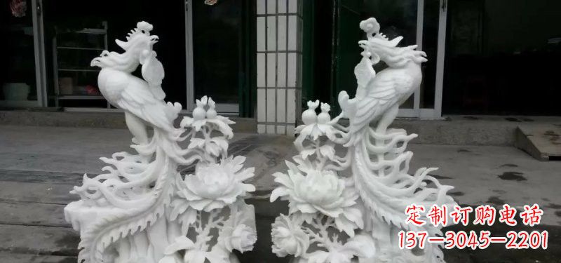 金华中领雕塑汉白玉凤凰雕塑