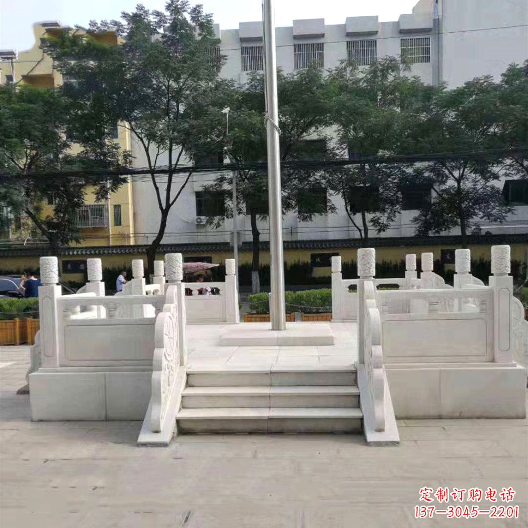金华汉白玉公园园林广场升国旗台