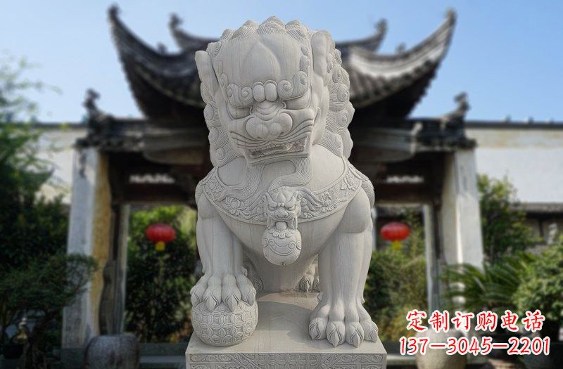 金华仿故宫狮子石雕,精心打造文化艺术之作