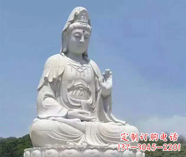 金华精致汉白玉观音雕塑