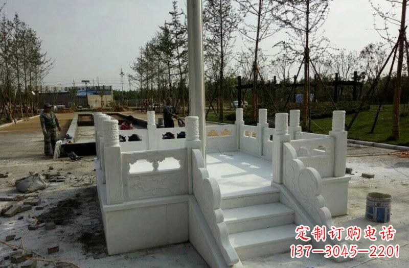金华高端汉白玉国旗台石雕,让您的祖国熠熠生辉