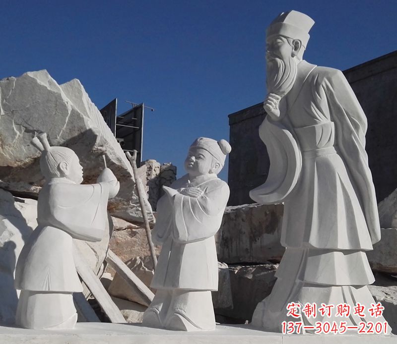 金华以孔融让梨石雕塑陪伴你的每一天
