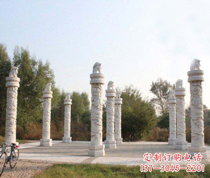 金华高级汉白玉龙柱广场文化柱石雕