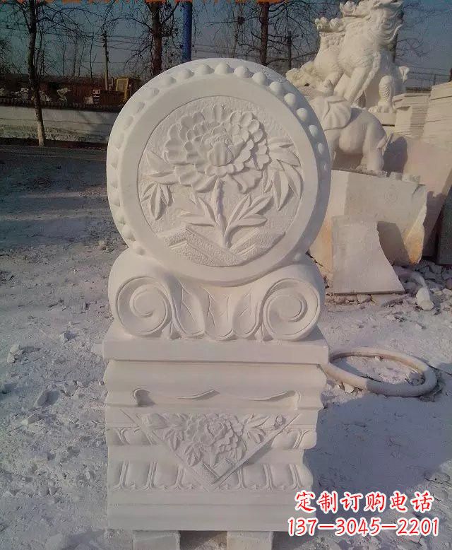 金华汉白玉门墩
