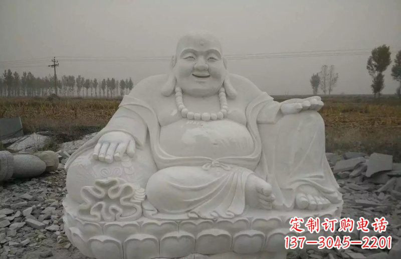 金华质感非凡的汉白玉弥勒佛雕塑