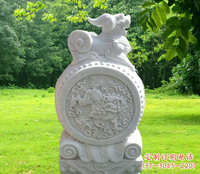 金华中领雕塑貔貅抱鼓石雕塑