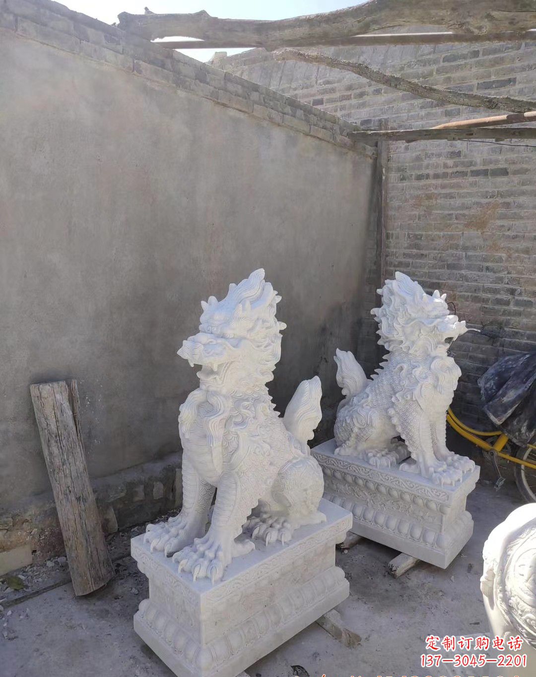 金华汉白玉麒麟雕塑