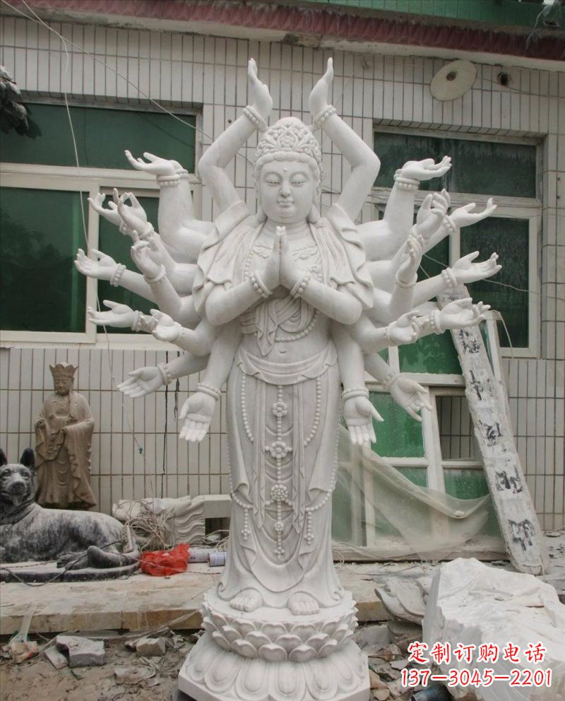 金华汉白玉千手观音