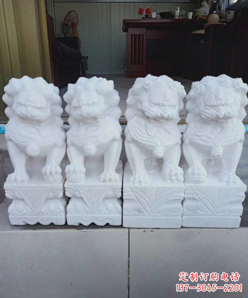 金华汉白玉狮子雕塑1