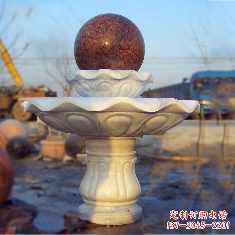 金华全新技艺!汉白玉石风水球雕塑,蕴藏吉祥能量