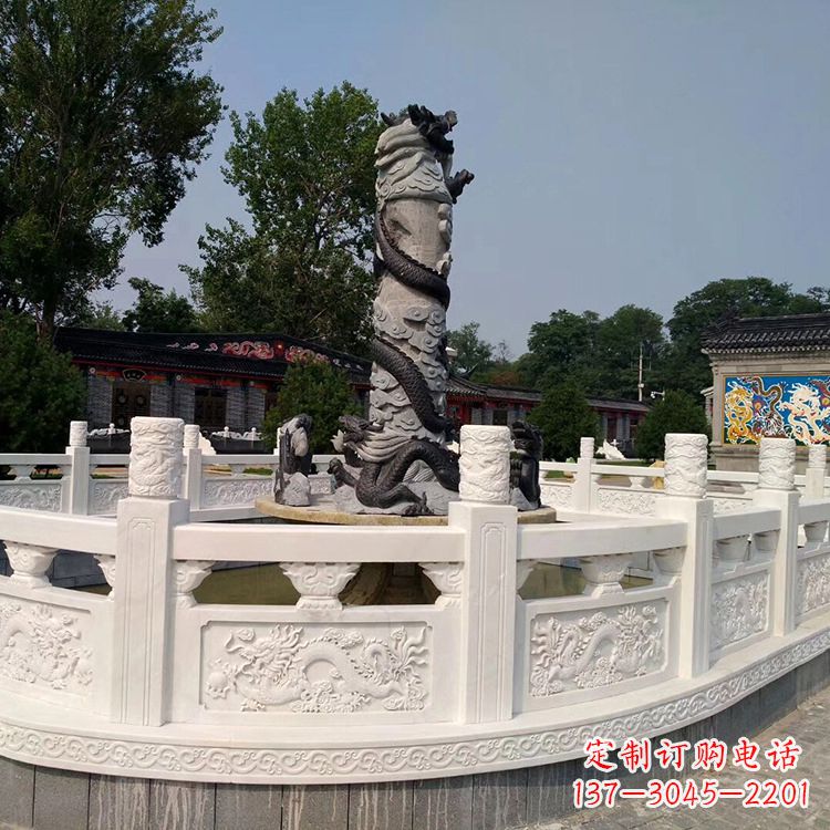 金华汉白玉石雕刻护栏,精美而别致