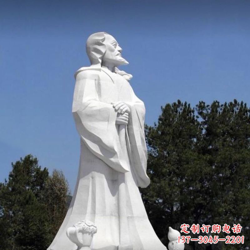 金华汉白玉陶渊明石雕,中国历史文化人物古代著名田园诗人