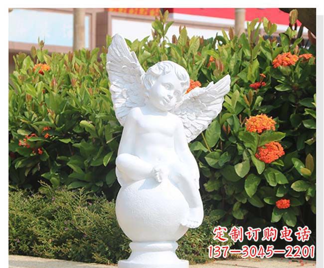 金华汉白玉小天使公园西方人物石雕