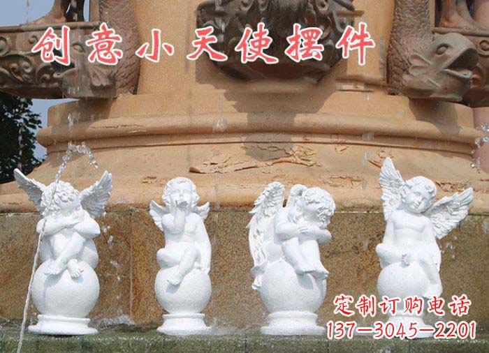 金华中领雕塑:汉白玉小天使雕塑
