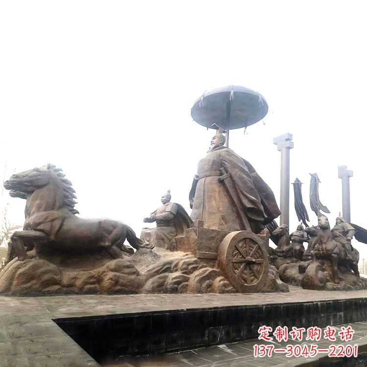 金华中国历史传奇汉武帝铜雕塑