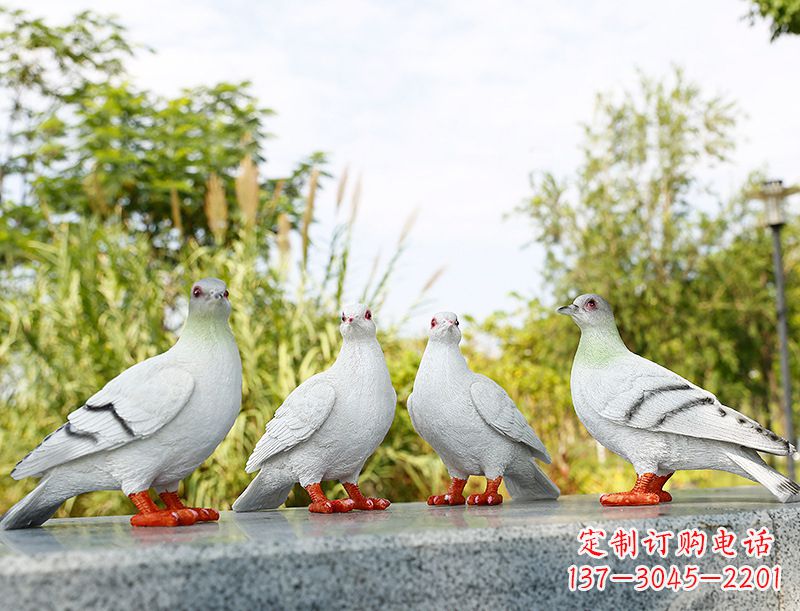 金华中领雕塑-象征和平的标志之鸽