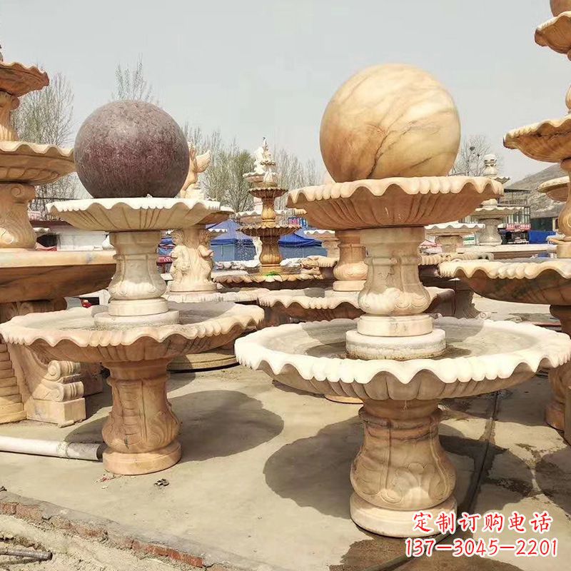 金华河北石雕风水球喷泉,给您无与伦比的美景