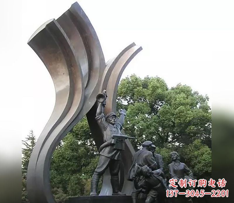 金华红军英烈雕塑,永记中国英雄