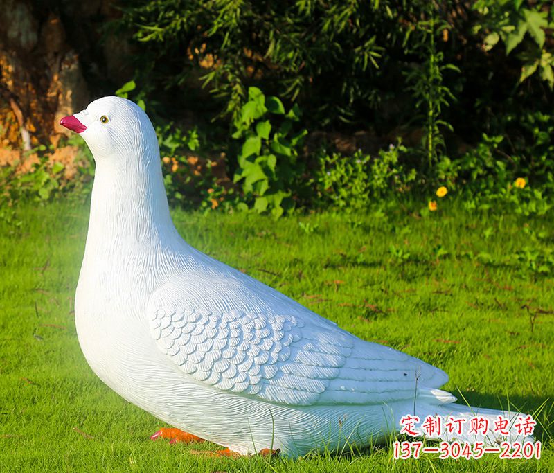 金华红旗和平鸽雕塑—倡导和平与爱的象征